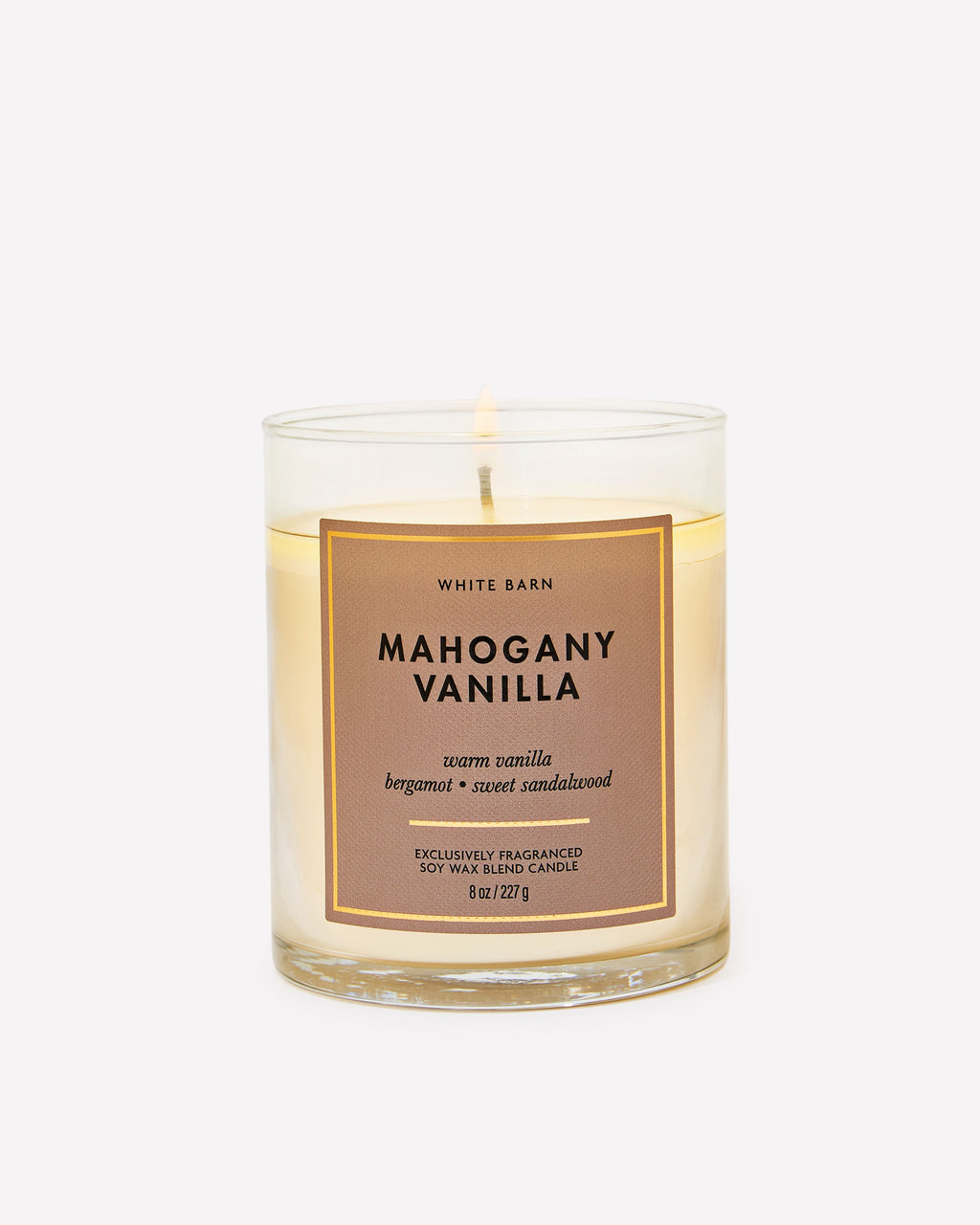Mahogany Vanilla Single Wick Candle