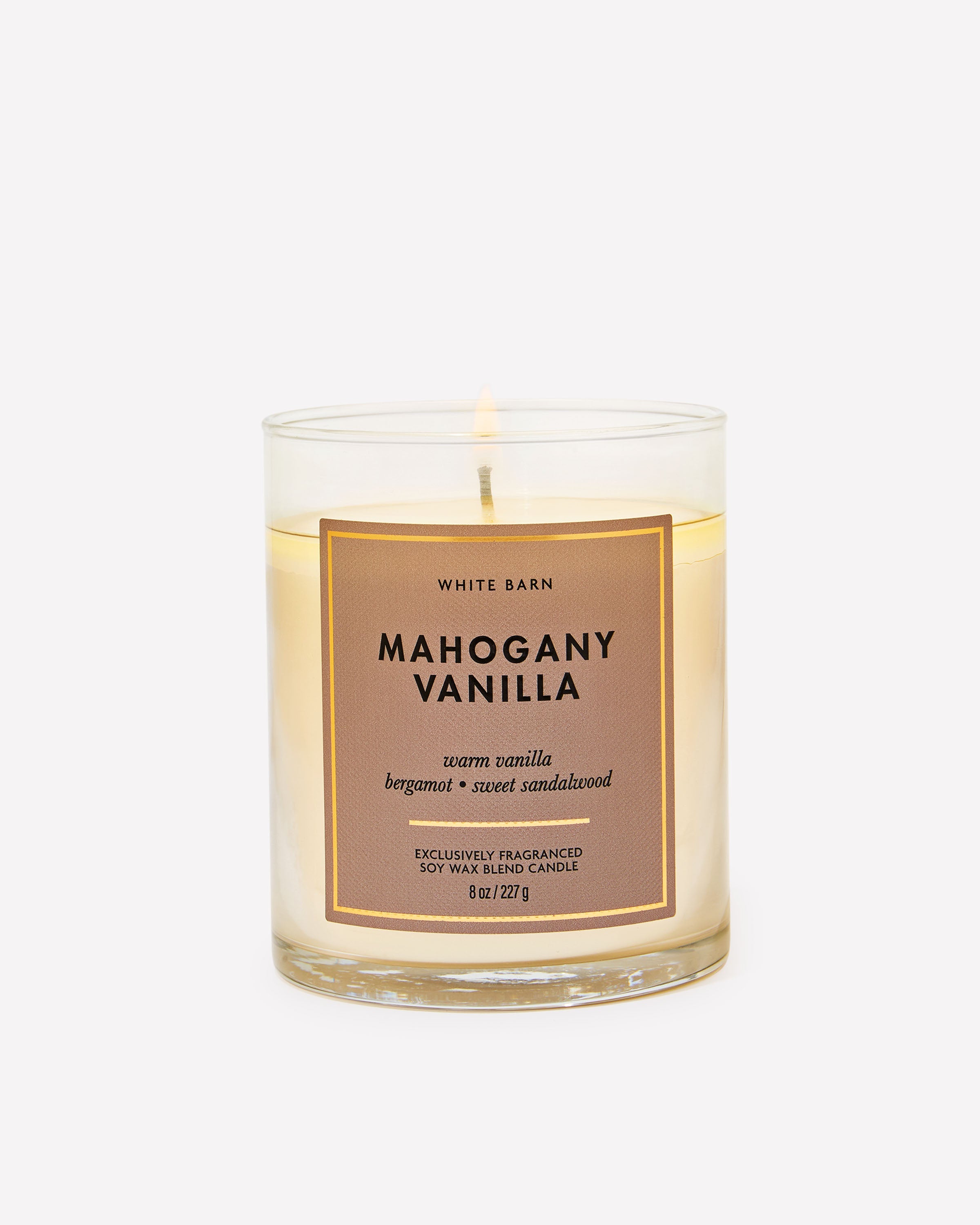 Mahogany Vanilla Single Wick Candle
