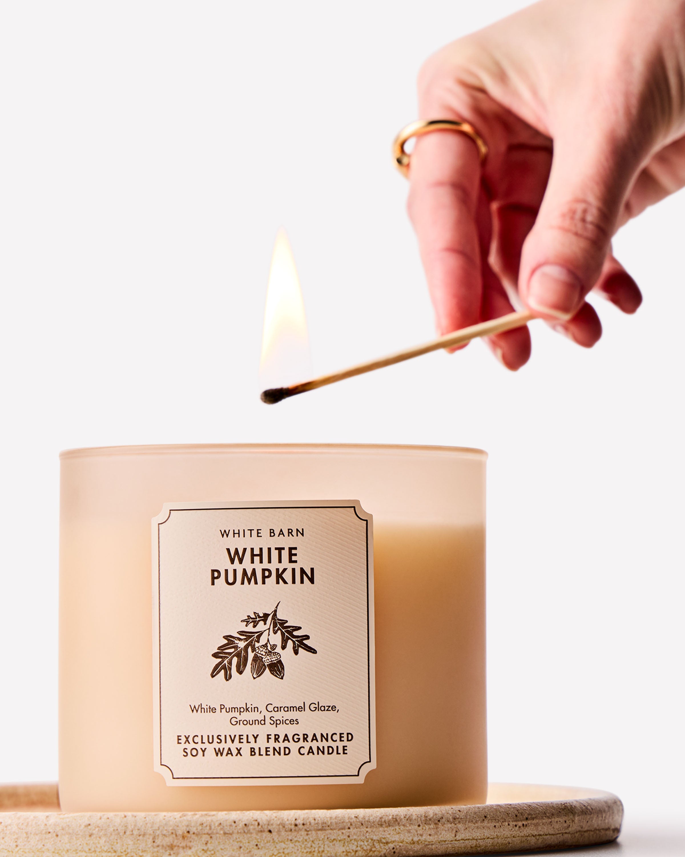 White Pumpkin 3-Wick Candle