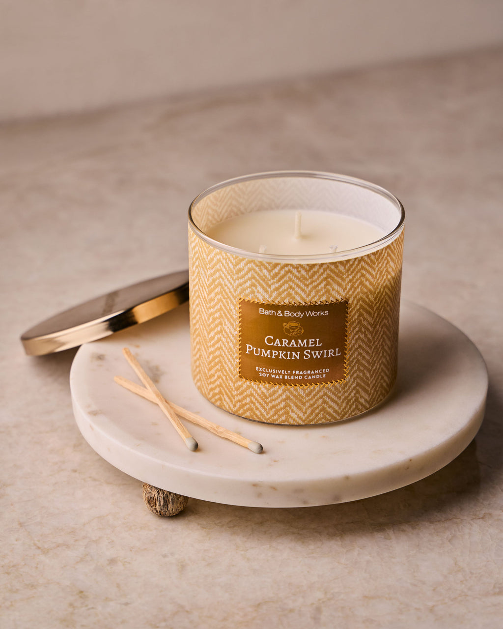 Caramel Pumpkin Swirl 3-Wick Candle