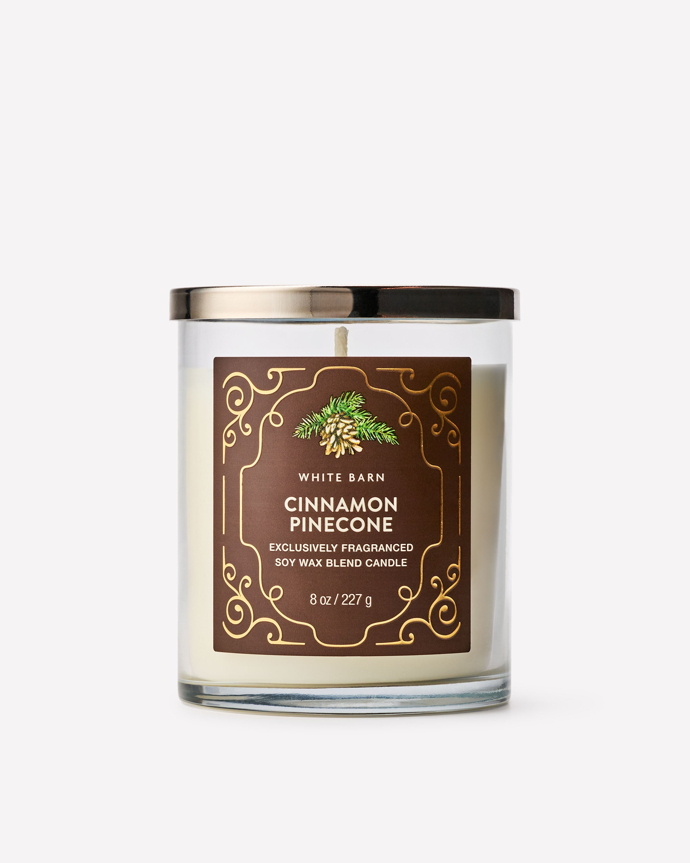 Cinnamon Pinecone Single Wick Candle
