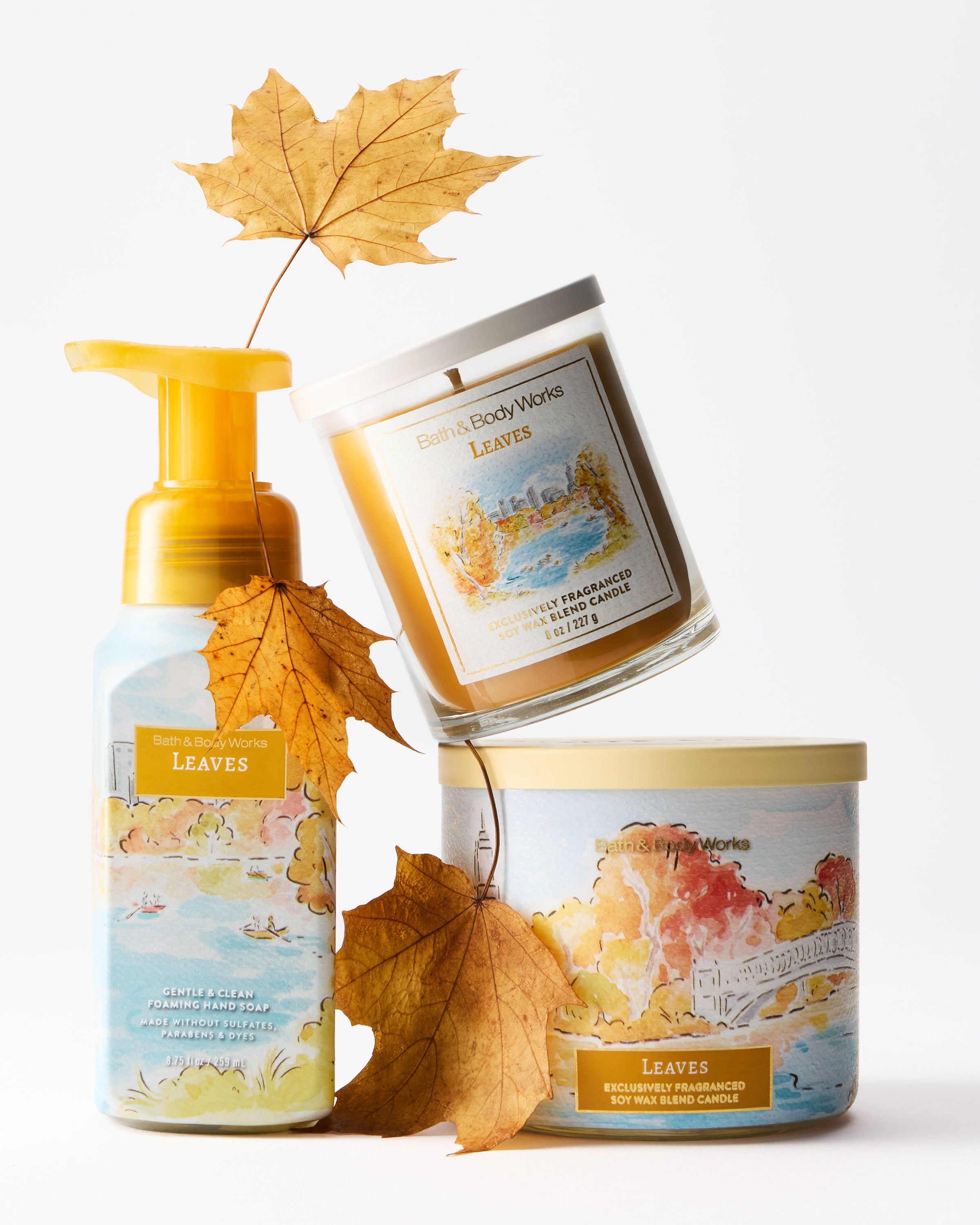 Leaves Single Wick Candle